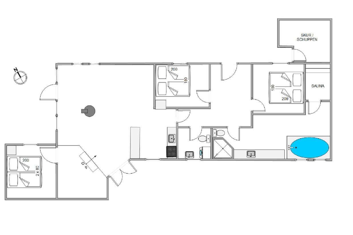 Vorschaubild von Ferienhaus YJ99 in Vejers Strand - Westjütland