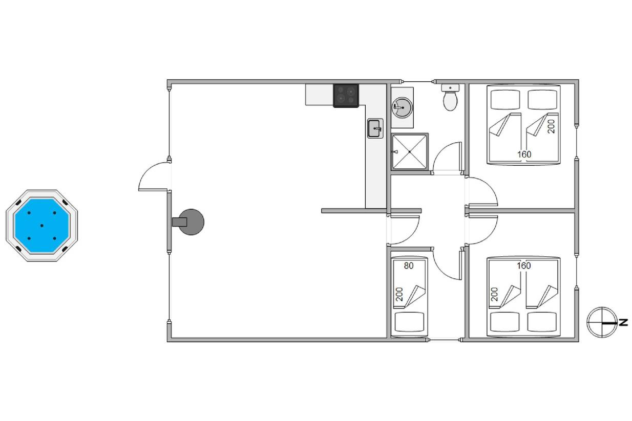 Vorschaubild von Ferienhaus YK23 in Houvig - Søndervig - Westjütland