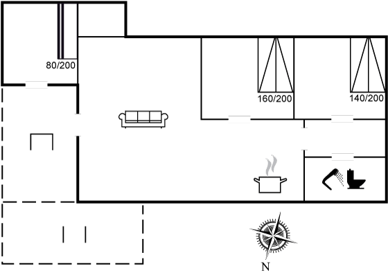 Vorschaubild von Ferienhaus YR73 in Nr. Rubjerg - Løkken - Nordjütland