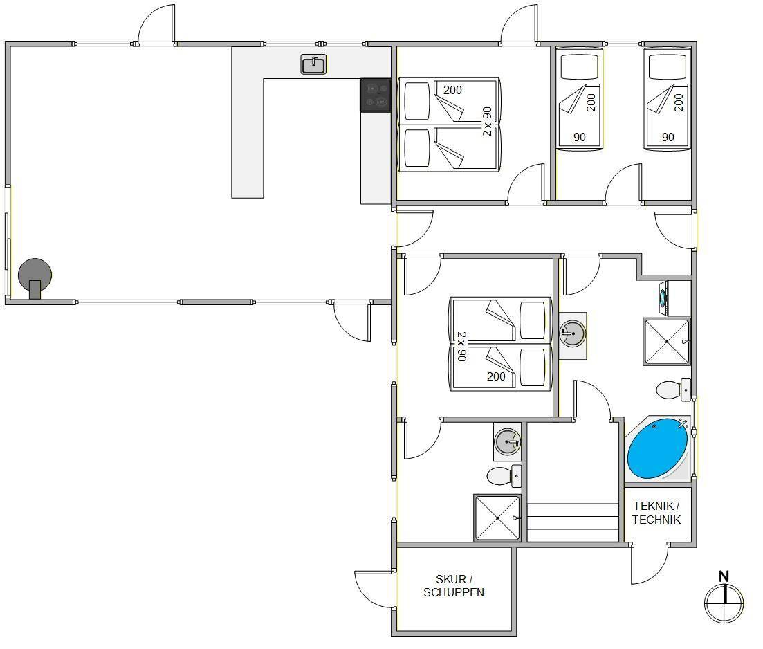 Vorschaubild von Ferienhaus ZD76 in Bjerregård - Westjütland