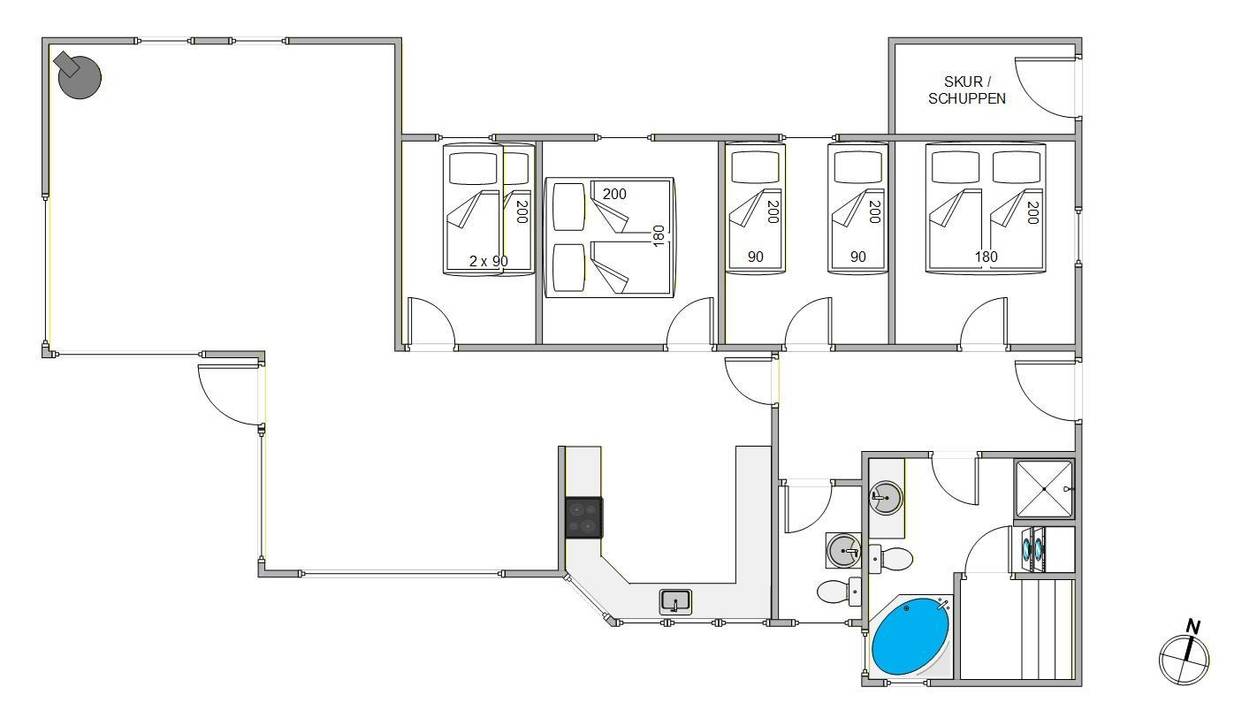 Vorschaubild von Ferienhaus ZP15 in Kromose - Rømø