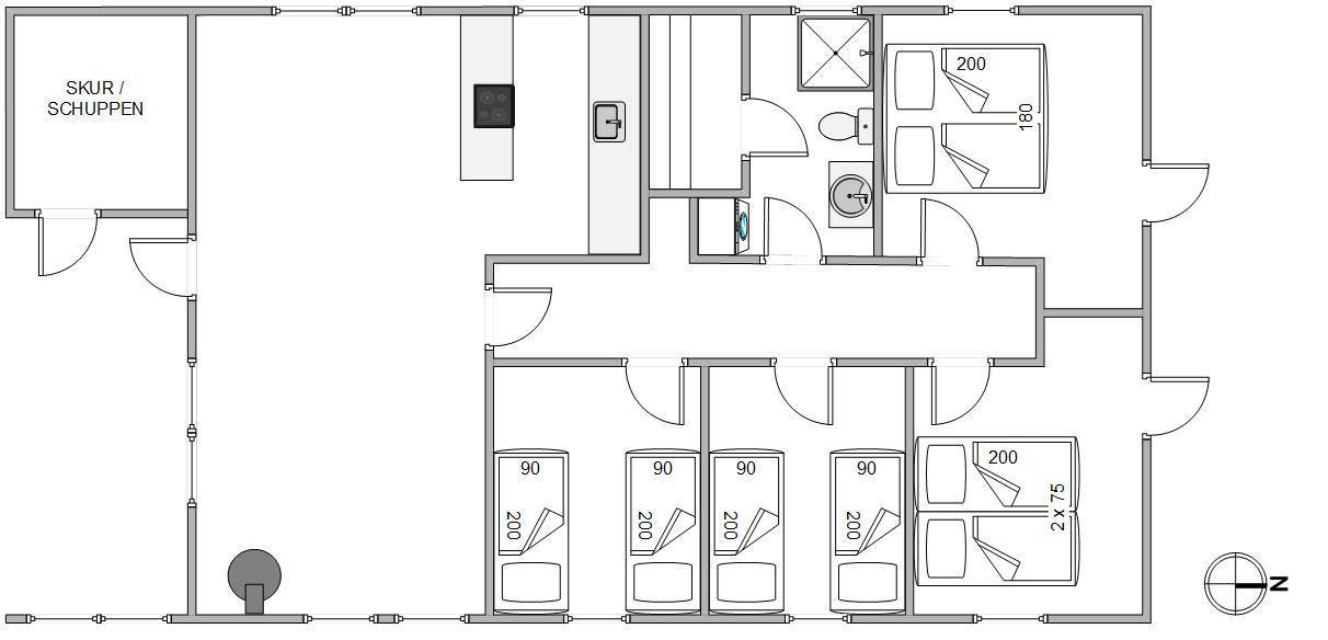 Vorschaubild von Ferienhaus ZZ53 in Bjerregård - Westjütland