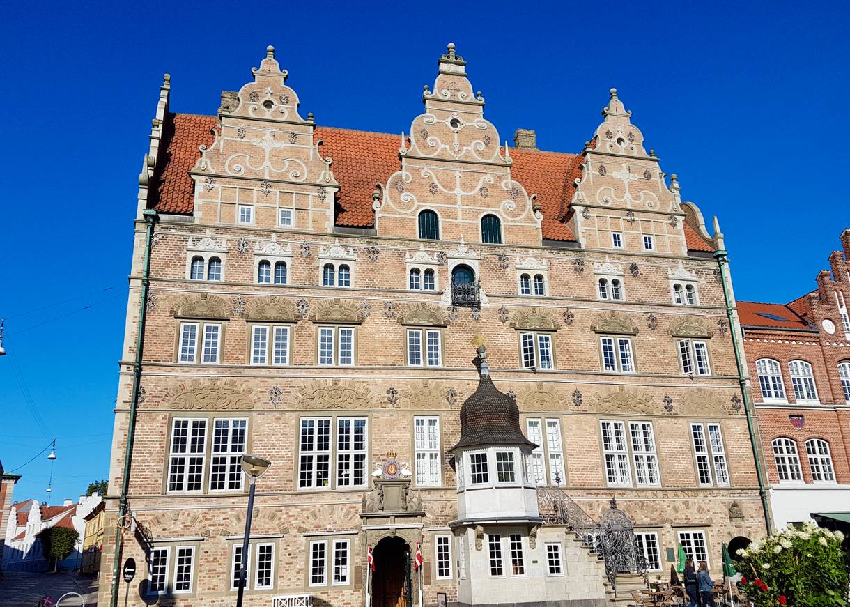Steinernes Renaissancehaus in Aalborgs Altstadt