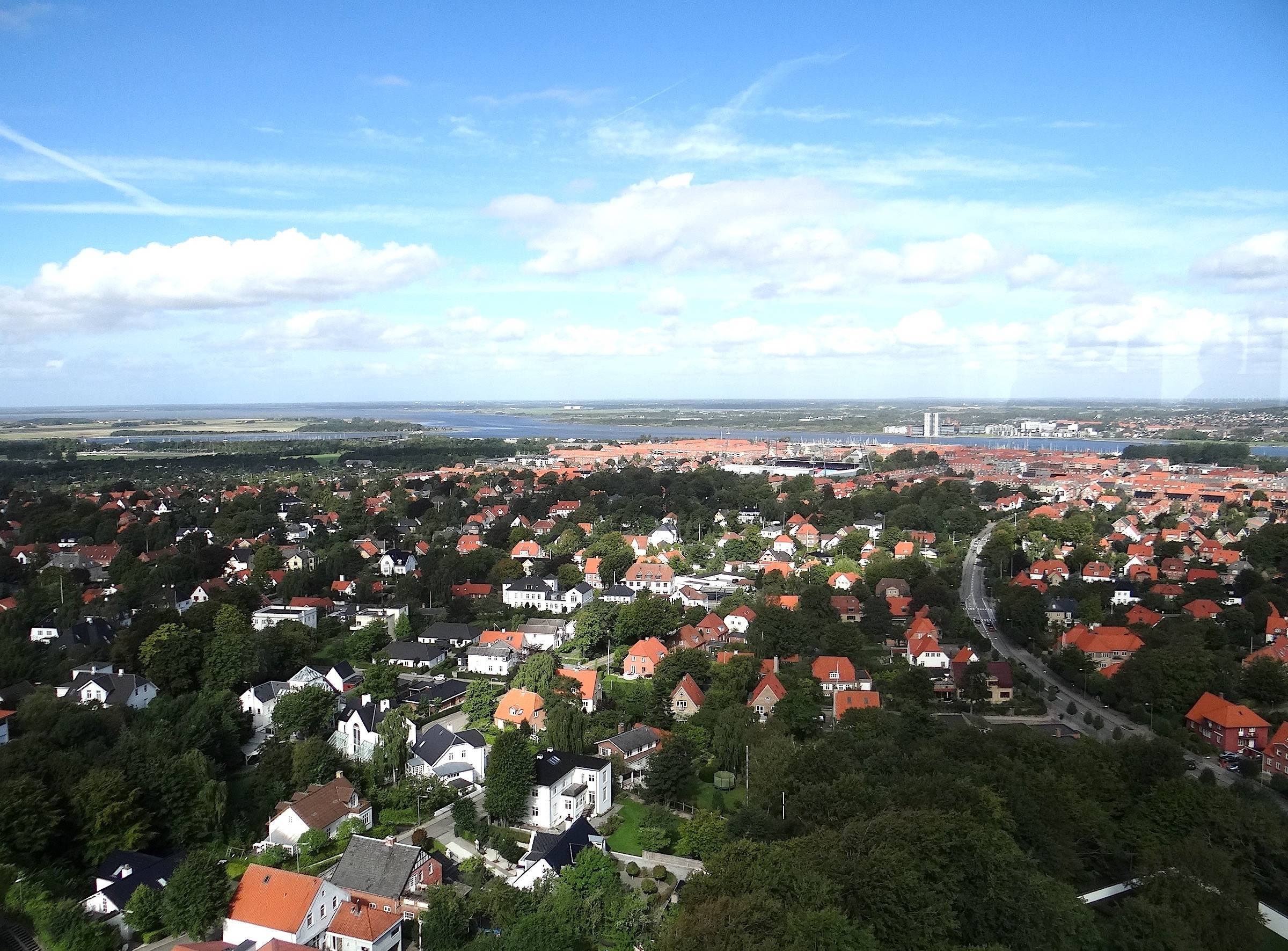 Blick vom Turm über Aalborg