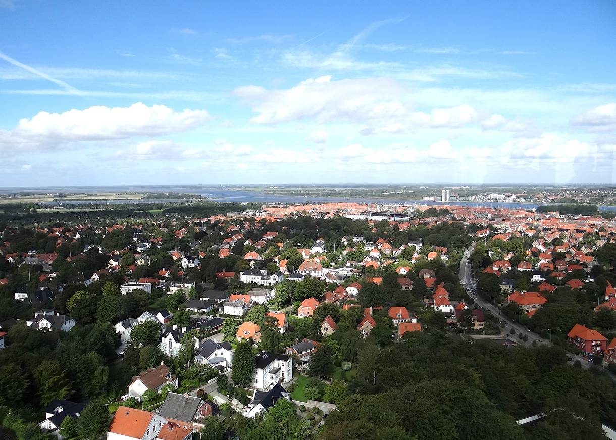 Blick vom Turm über Aalborg