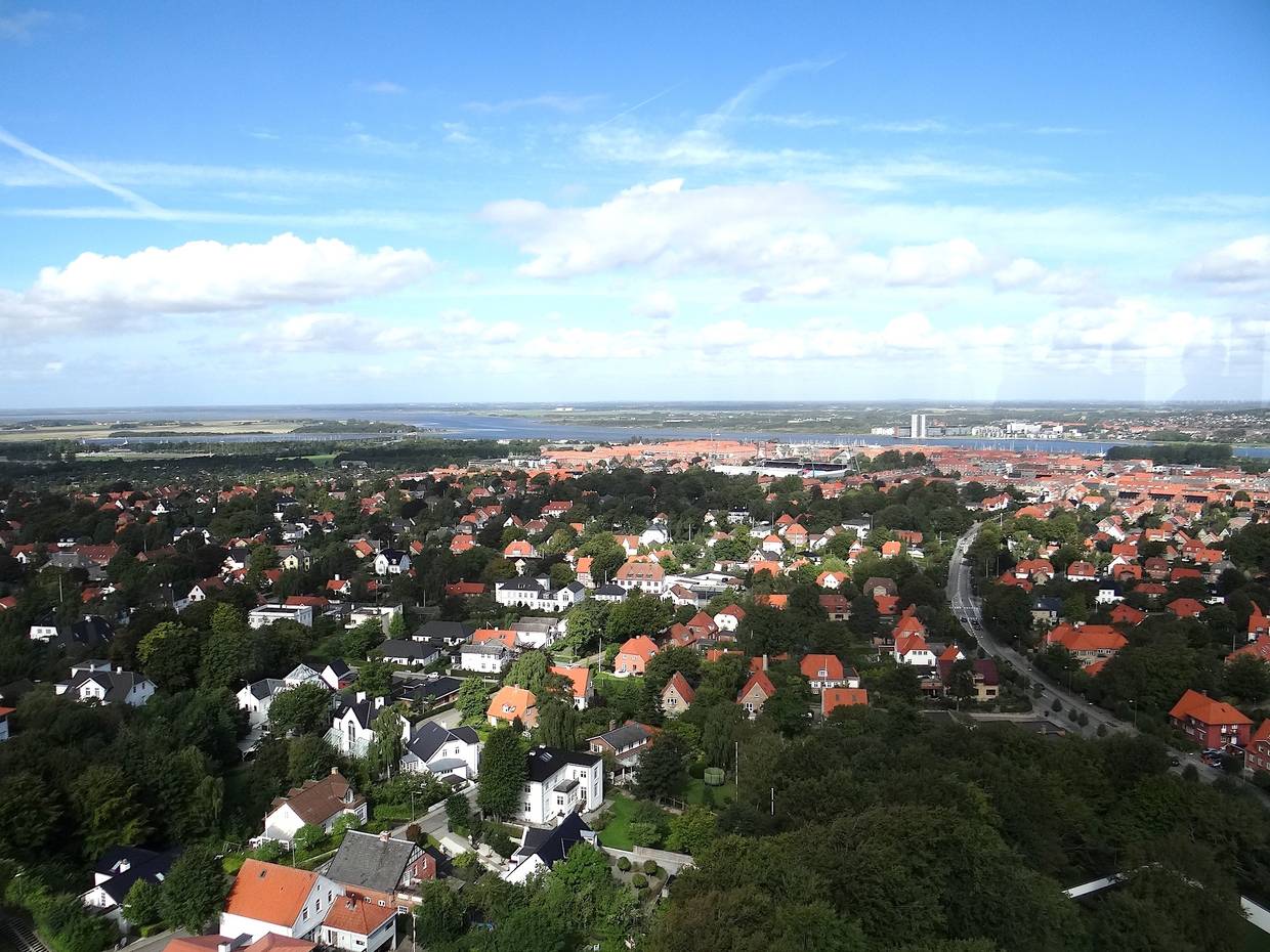 Blick vom Turm über Aalborg