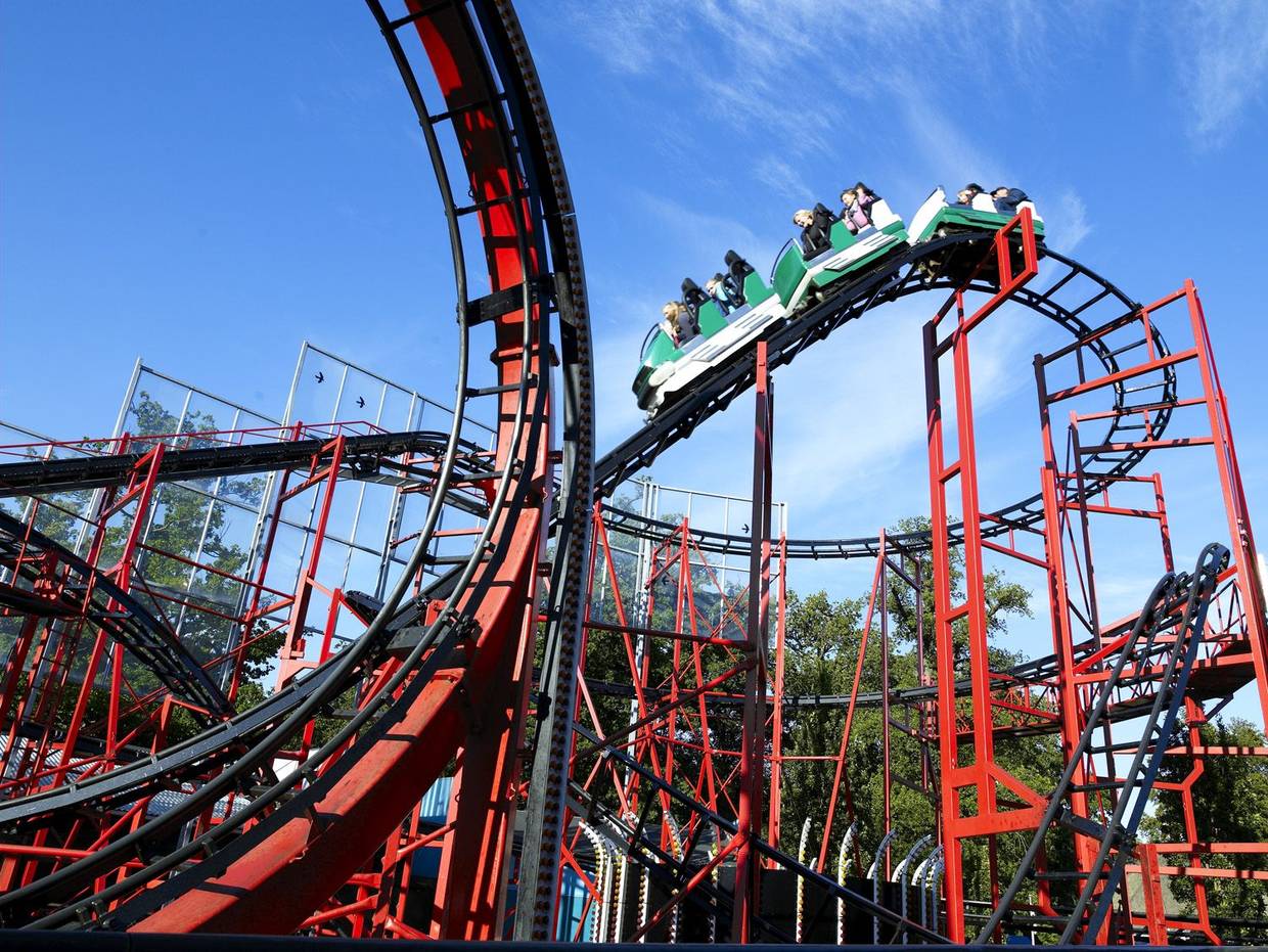 Die Achterbahn im Freizeitpark Tivoli friheden