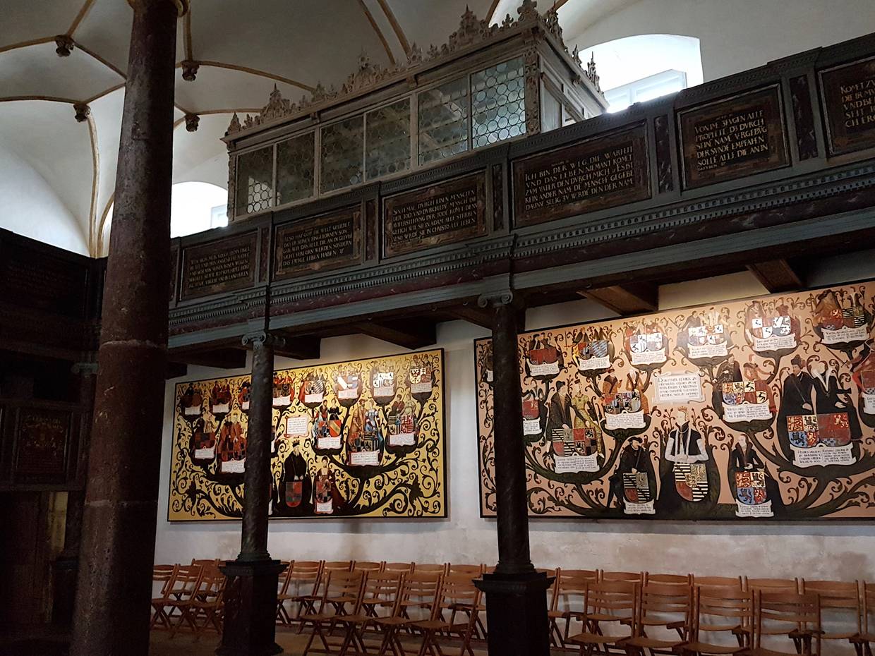 Wandgemälde in der Schlosskapelle