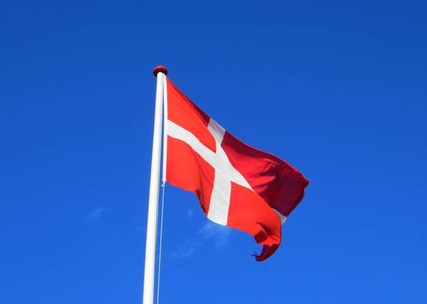 Dannebrog im Wind