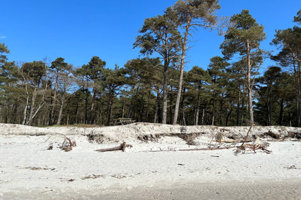 Foto von Strandmarken "Jomfrustranden"