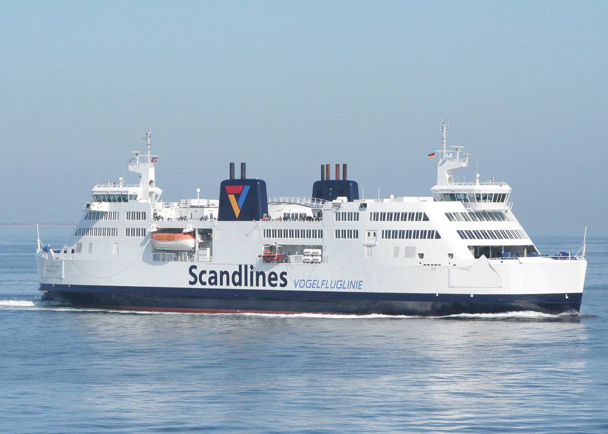Fähre von Scandlines auf dem Weg nach Dänemark