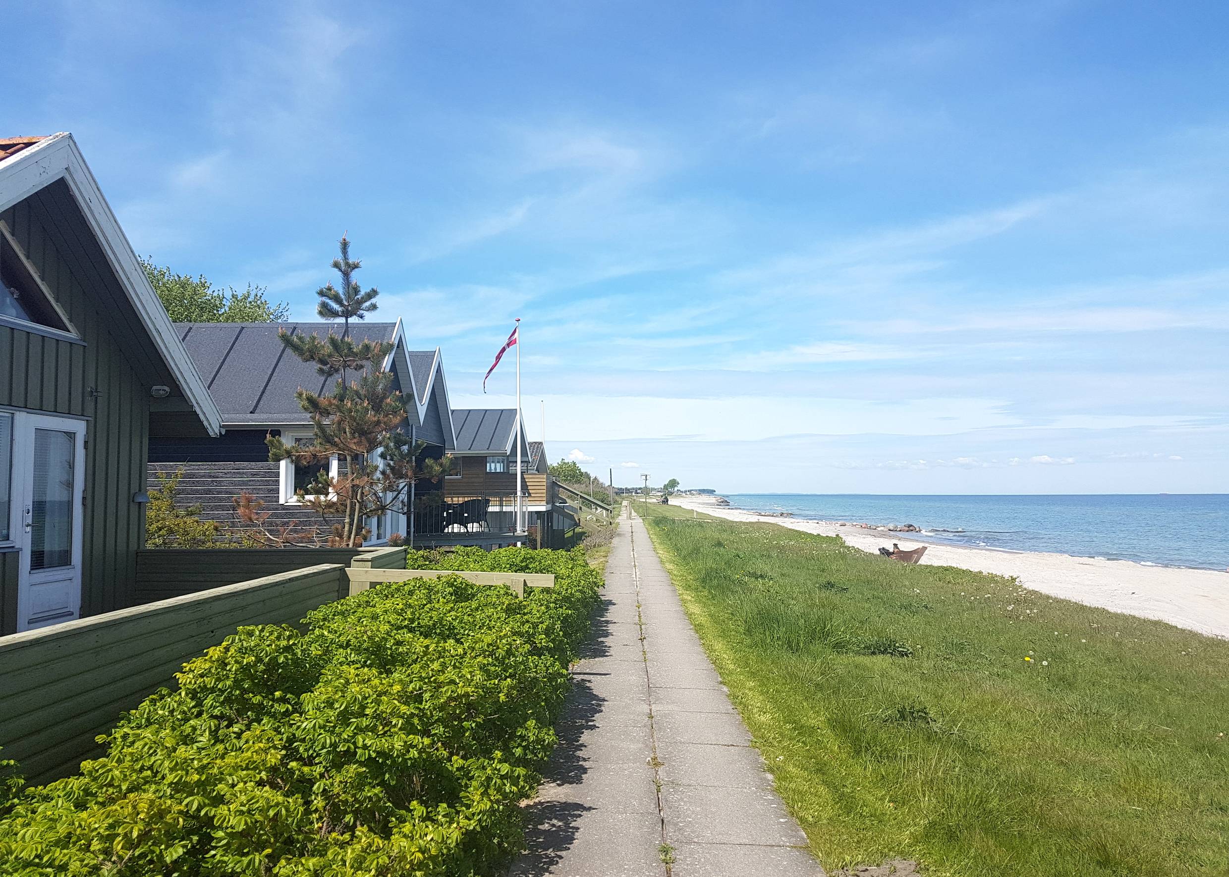 Ferienhäuser am Deich, direkt vor dem Strand