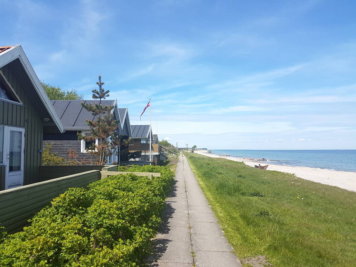 Ferienhäuser am Deich, direkt vor dem Strand