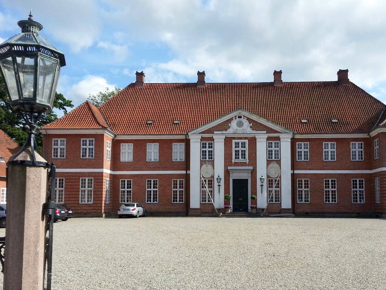 Der Eingang vom Hotel Hindsgavl Slot