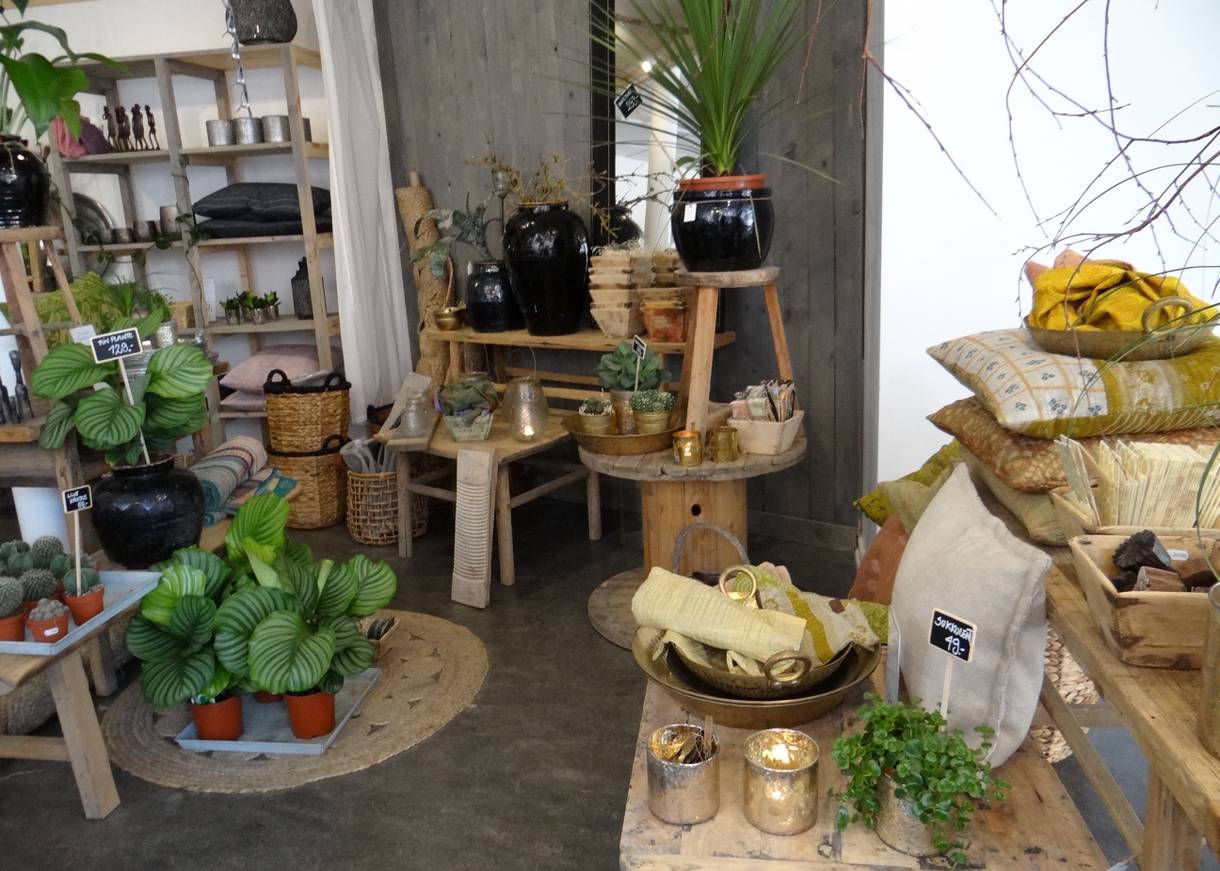Ein Blumenladen in Aalborg
