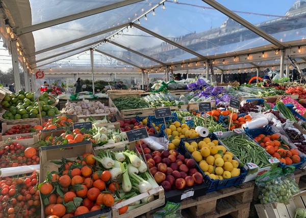 Gemüsestand in der Markthalle Torvehallerne