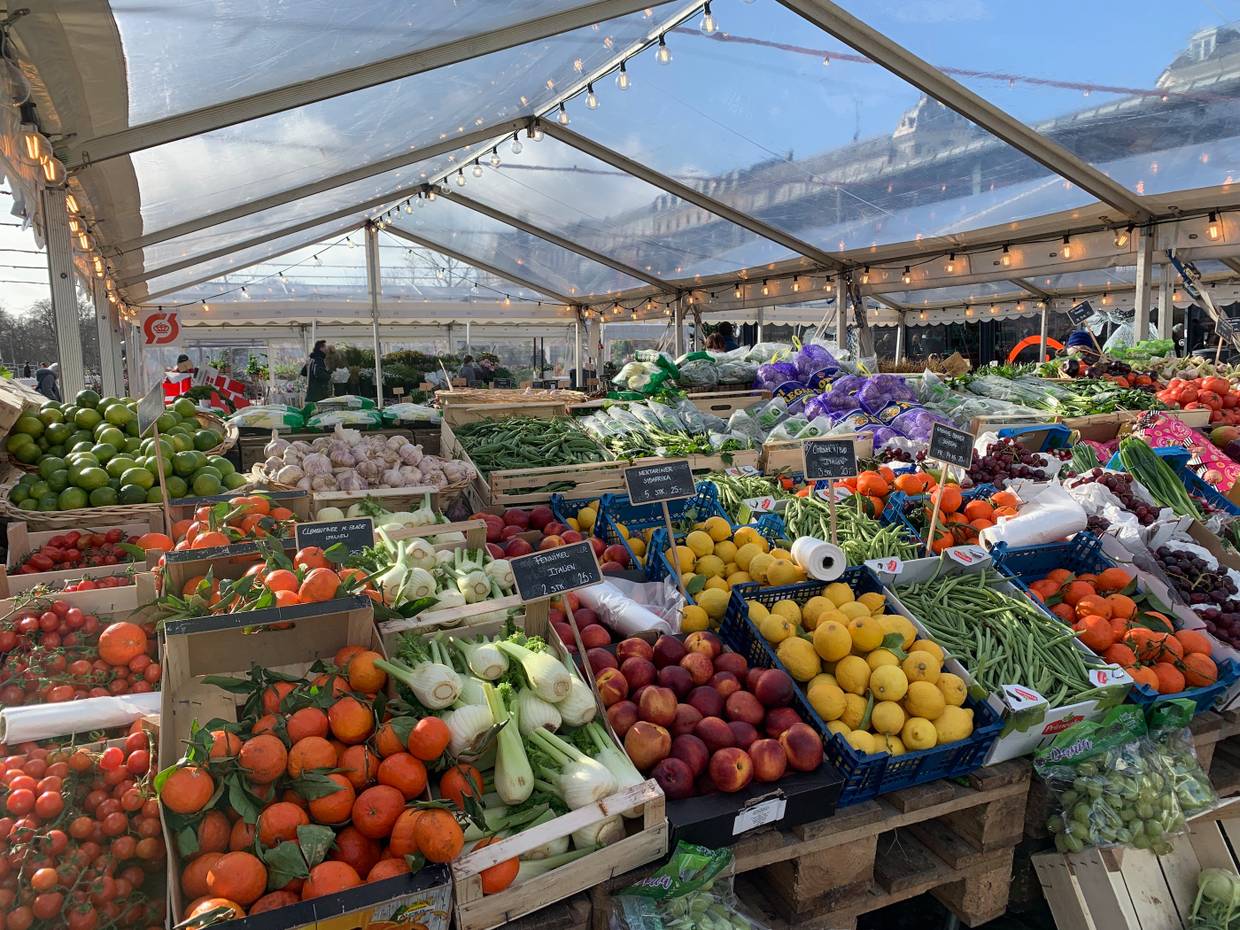 Gemüsestand in der Markthalle Torvehallerne