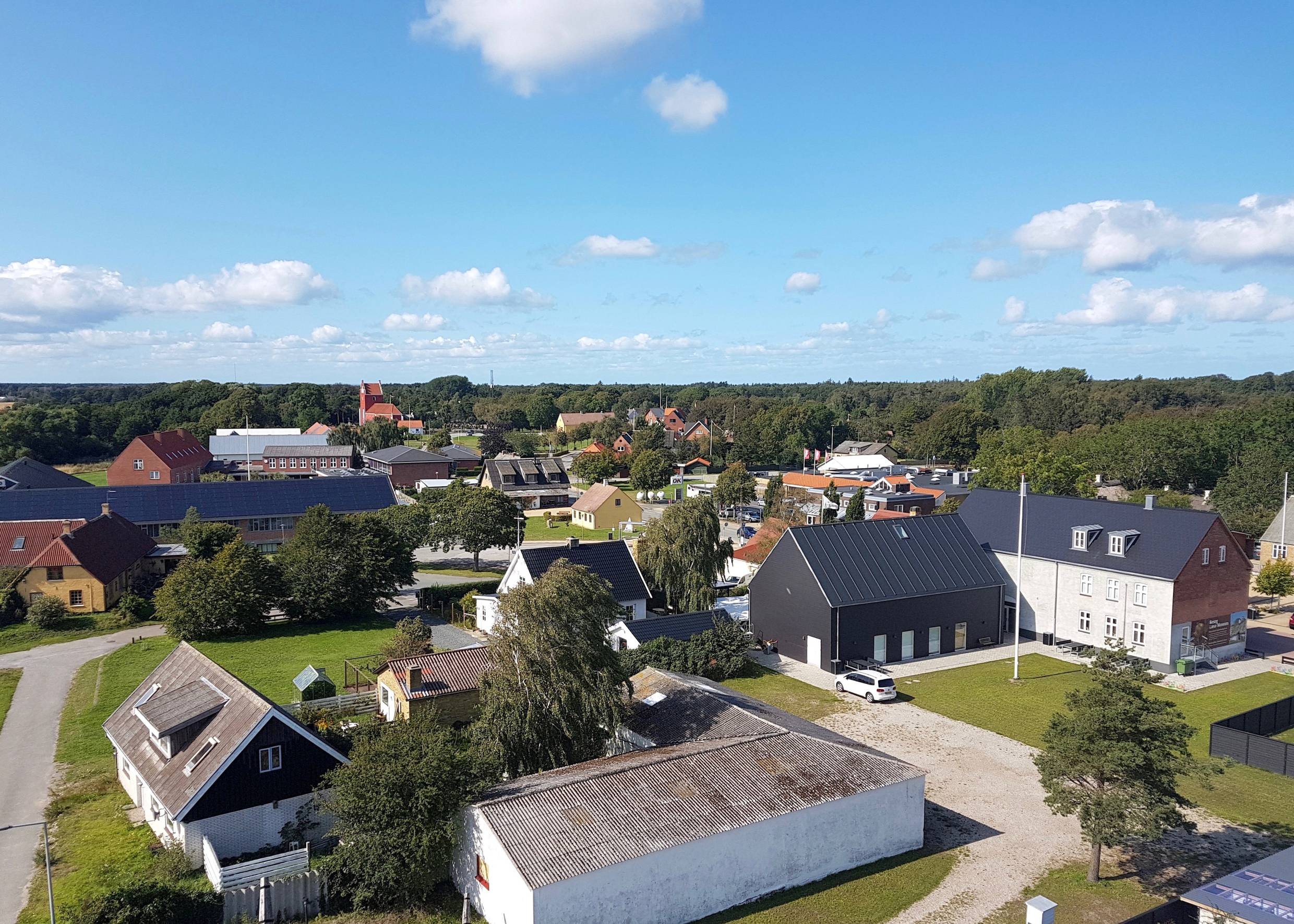 Blick über Byrum von oben