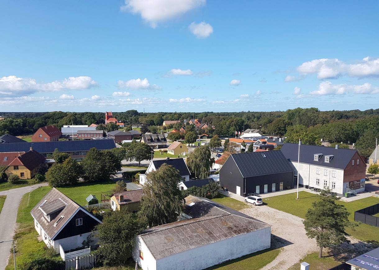 Blick über Byrum von oben