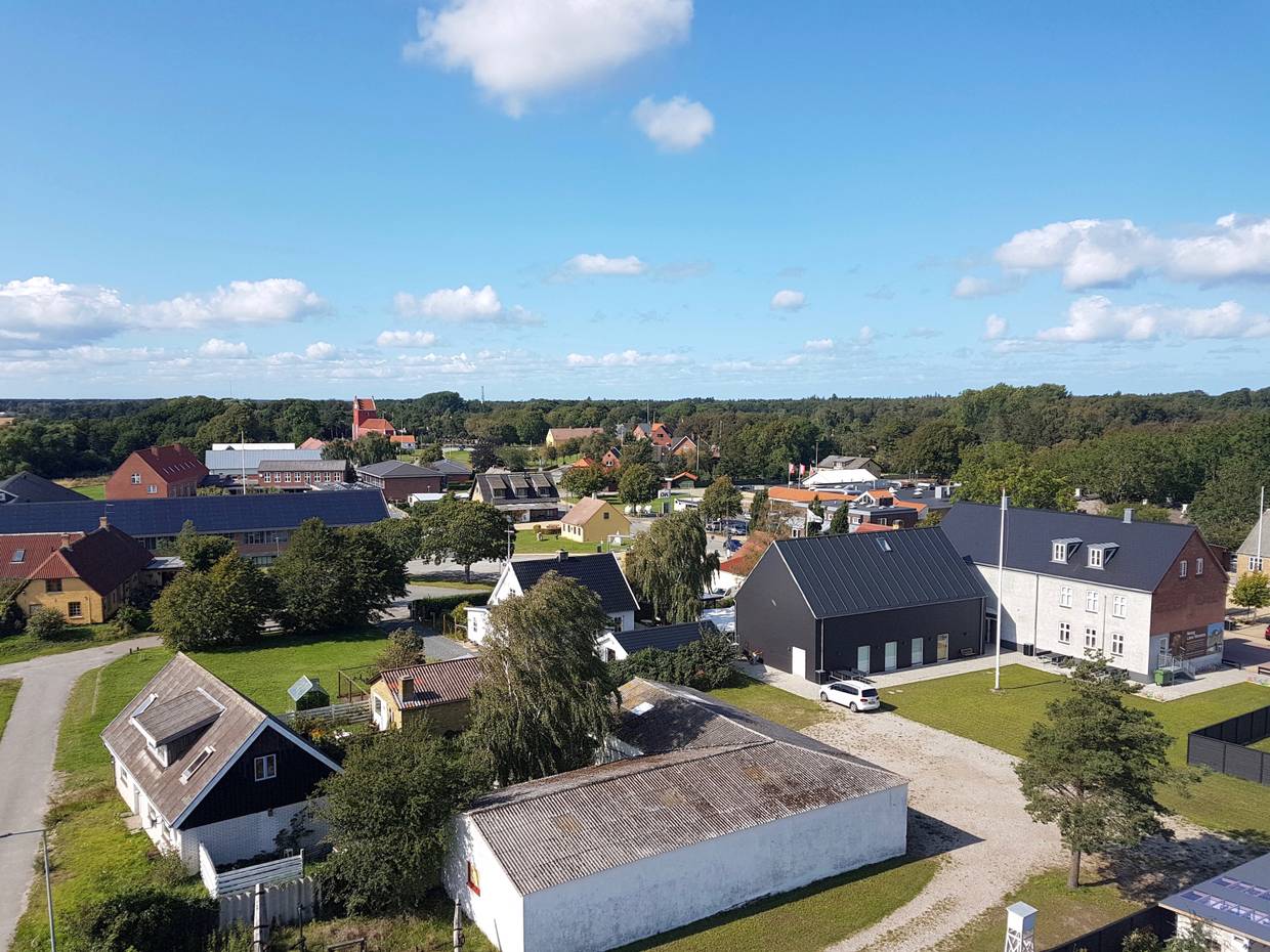 Blick über Byrum von oben
