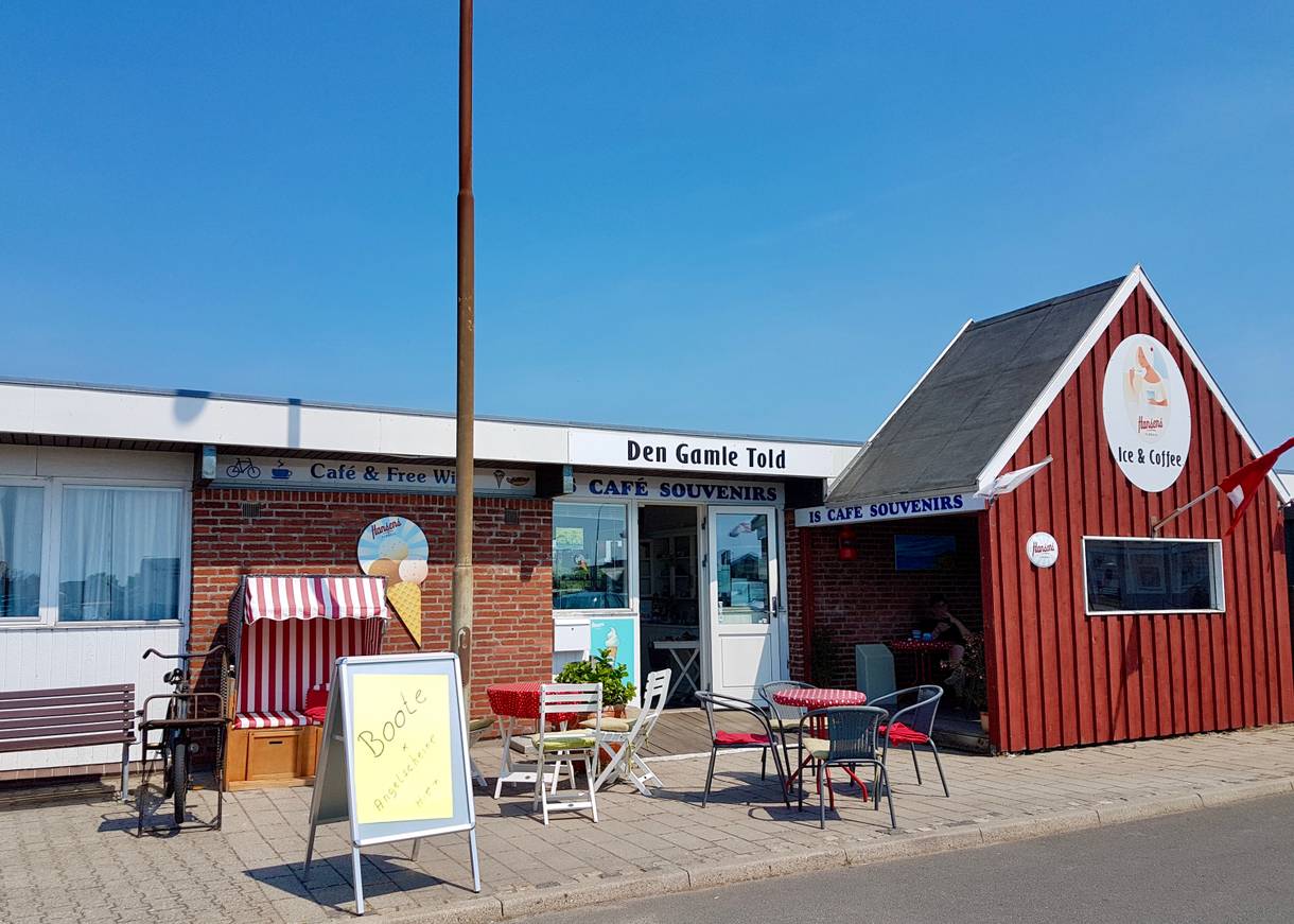 Eisdiele mit einem kleinen Laden