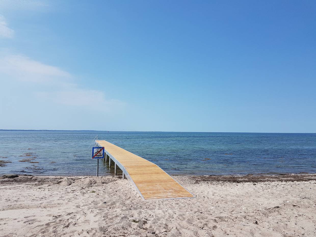 Badesteg am Lohals Strand