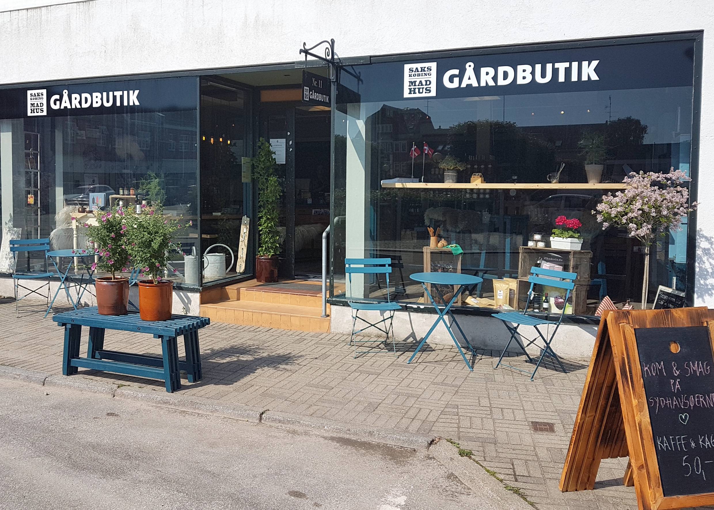 Café und Geschäft mit lokalen Spezialitäten aus Lolland
