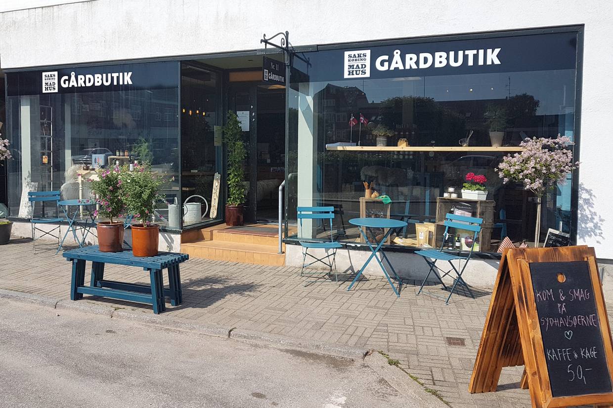 Café und Geschäft mit lokalen Spezialitäten aus Lolland