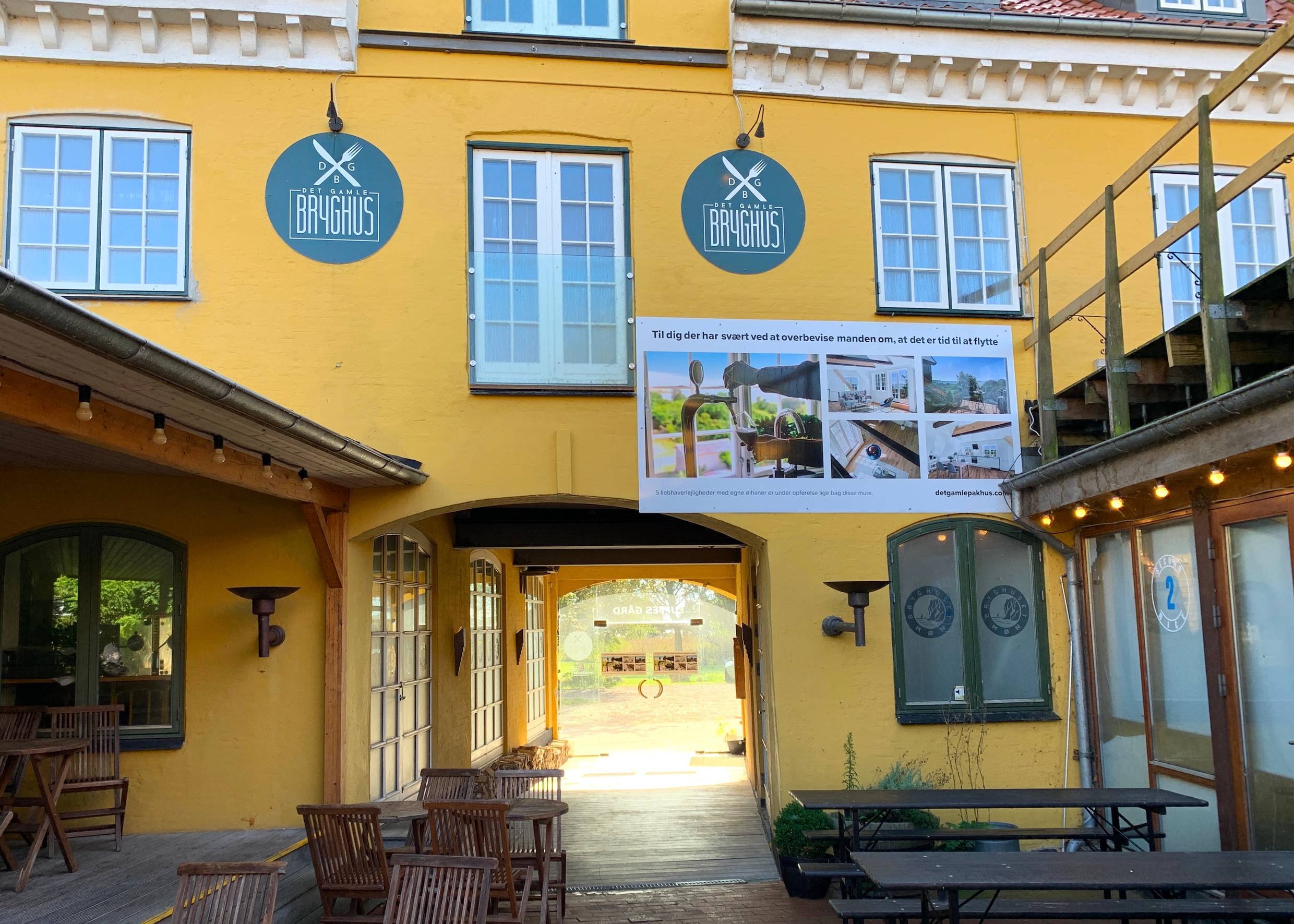 Hinterhof im Møn Brauhaus