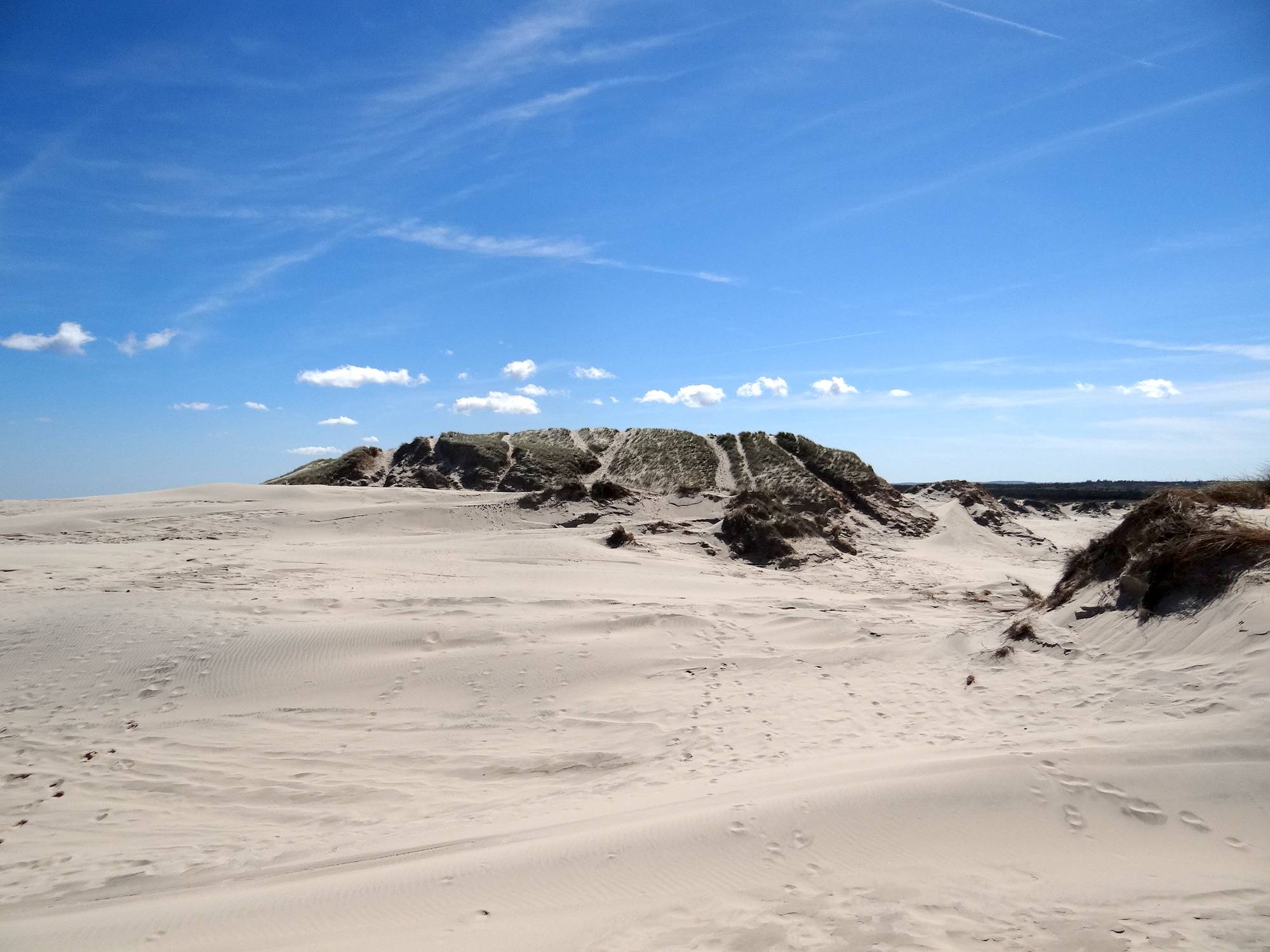 Sand oben auf der Düne