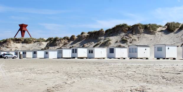 Badehütten am Strand von Blokhus