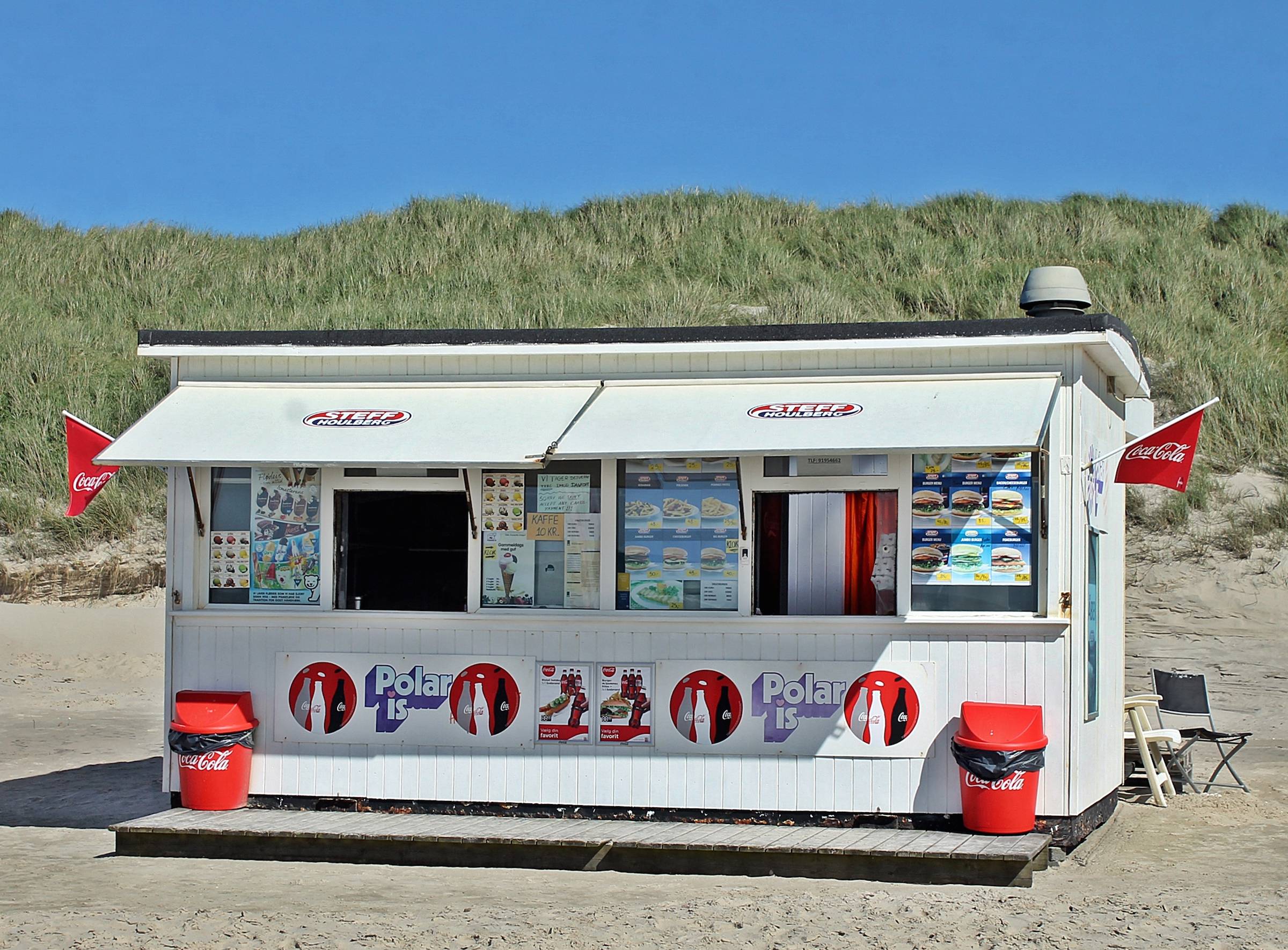 Kiosk in einer Badehütte