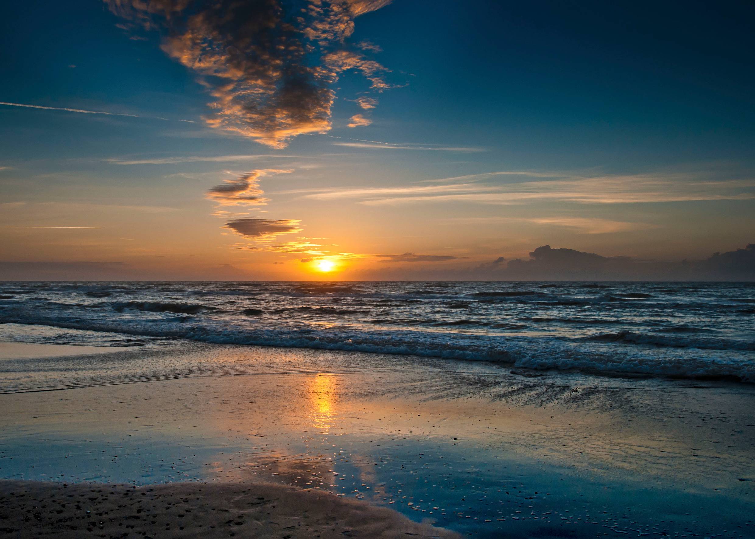 Sonnenuntergang über dem Meer