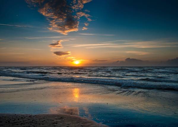 Sonnenuntergang über dem Meer