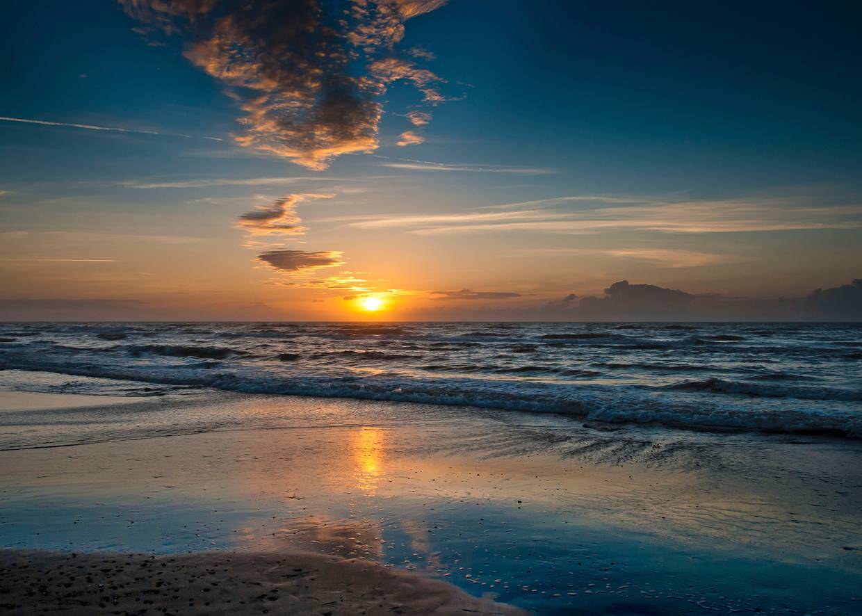 Sonnenuntergang über dem Meer