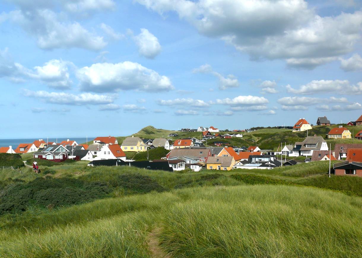 Blick über das Dorf Lønstrup