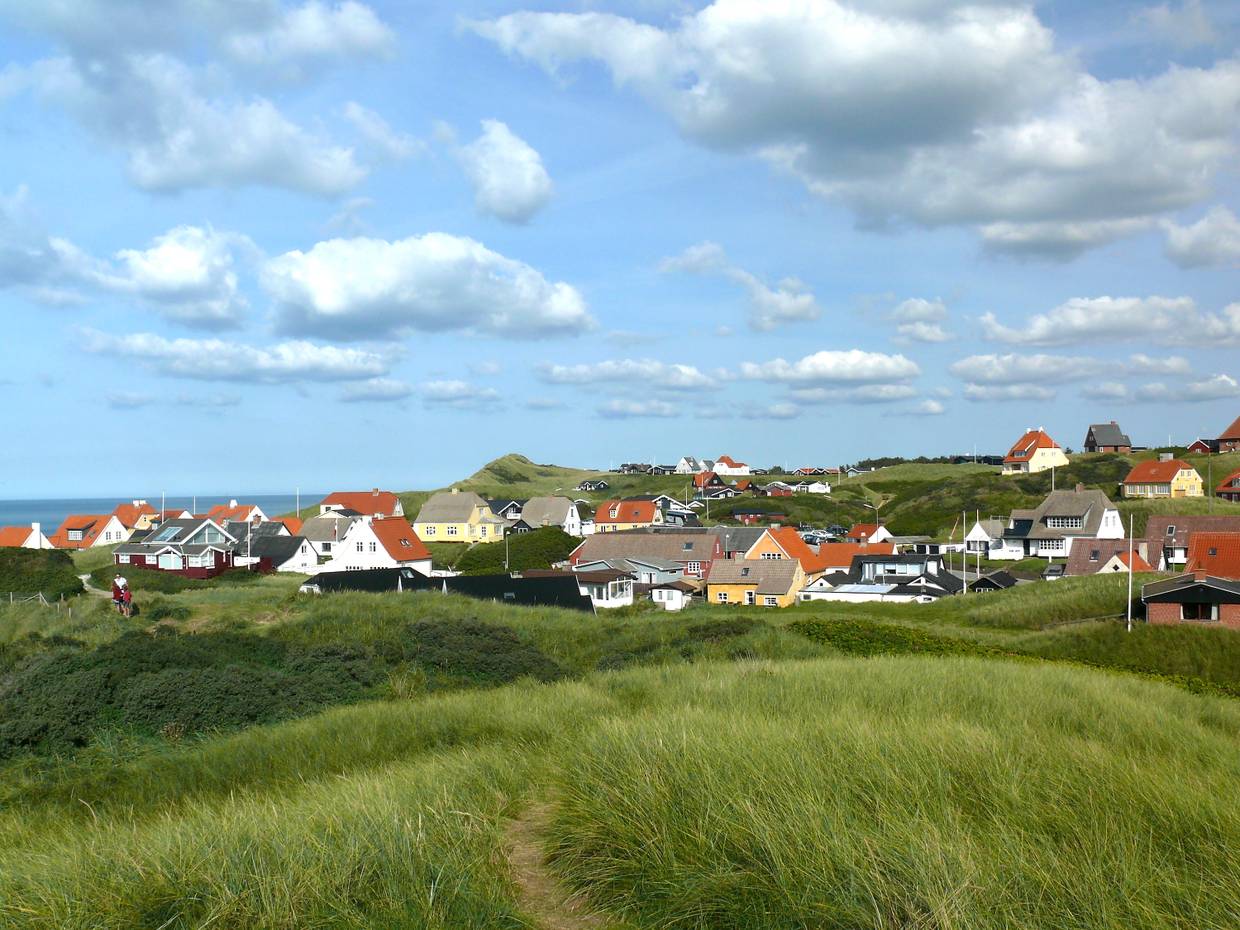 Blick über das Dorf Lønstrup
