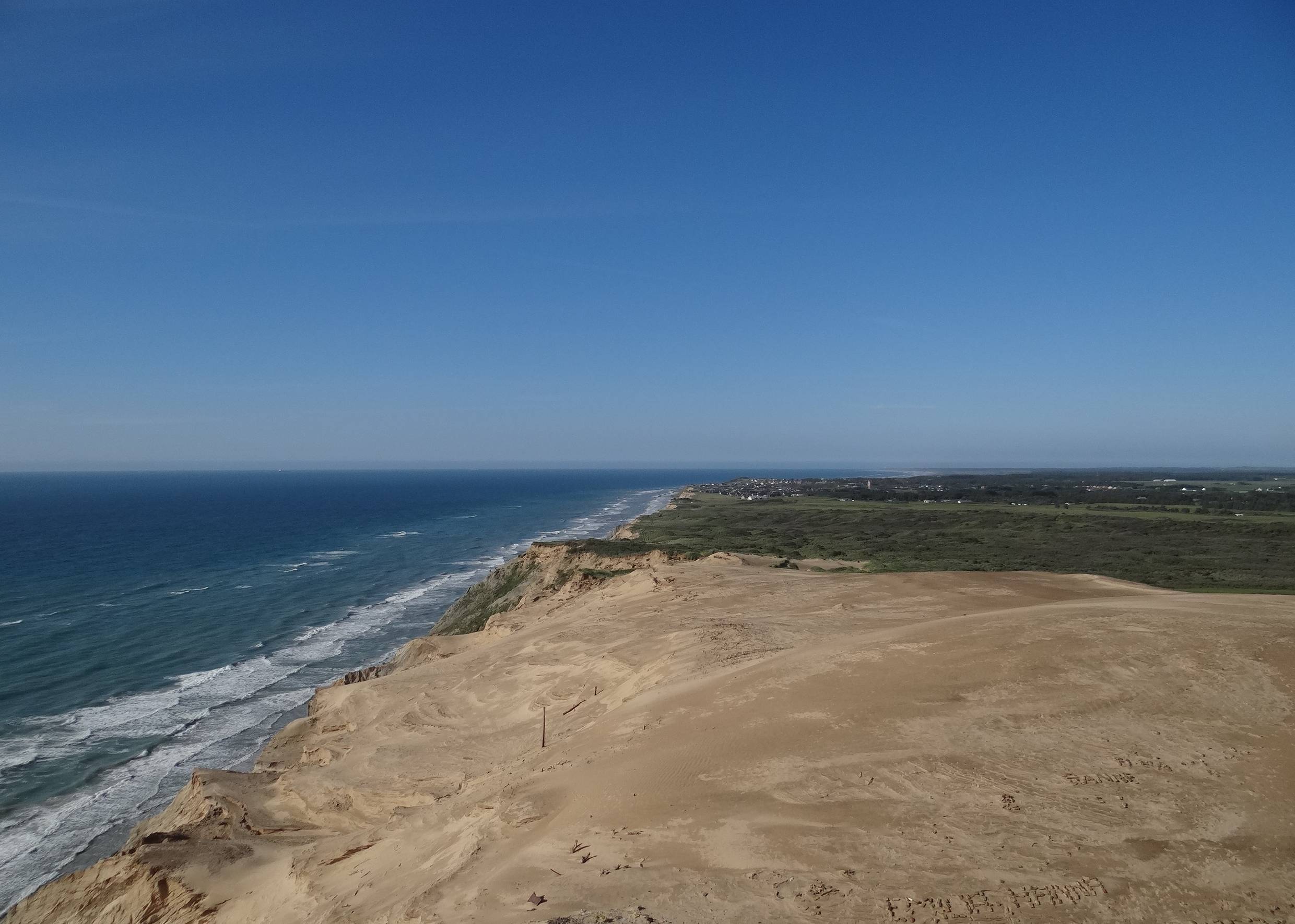 Aussicht nach Norden von der Düne aus