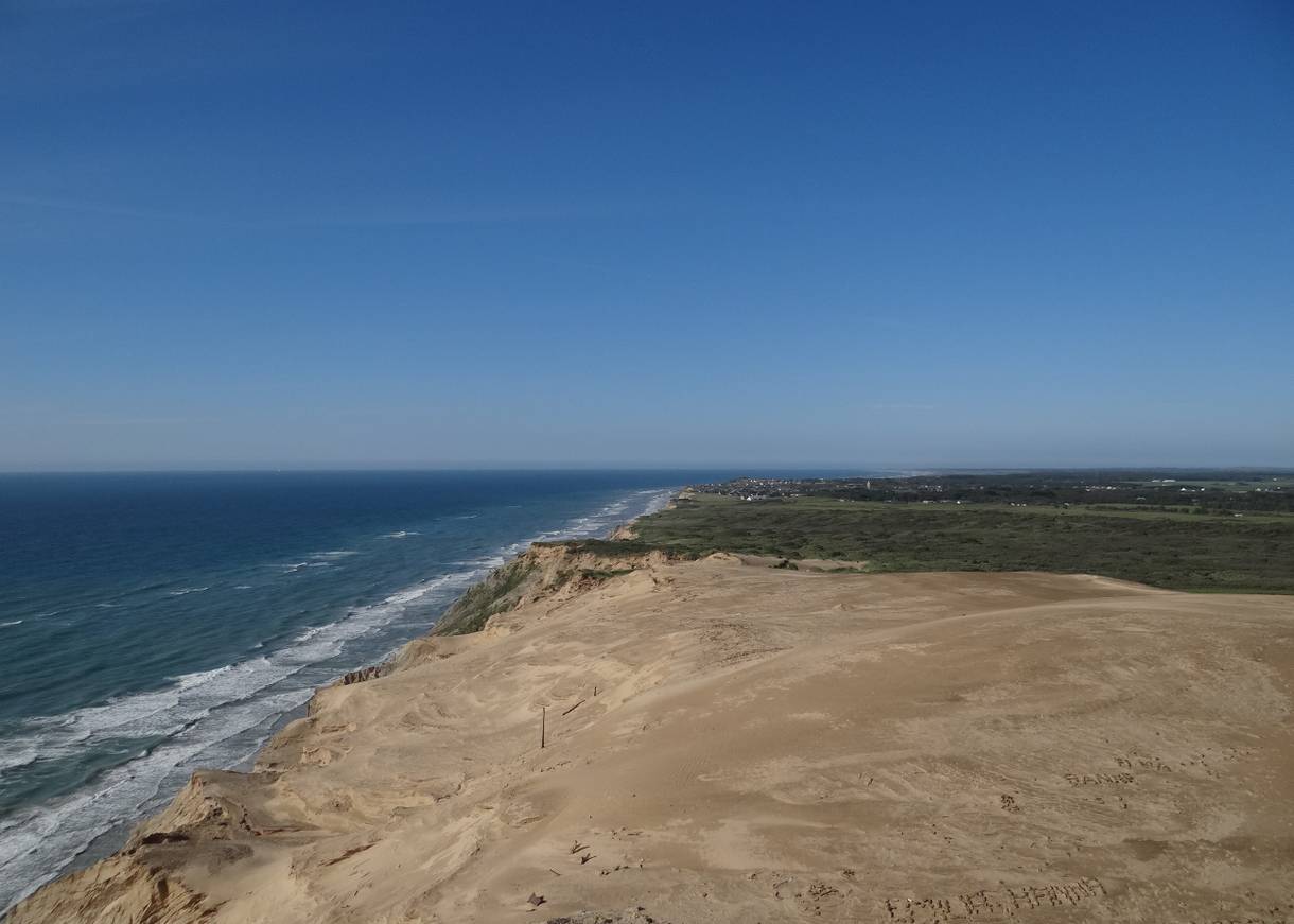 Aussicht nach Norden von der Düne aus