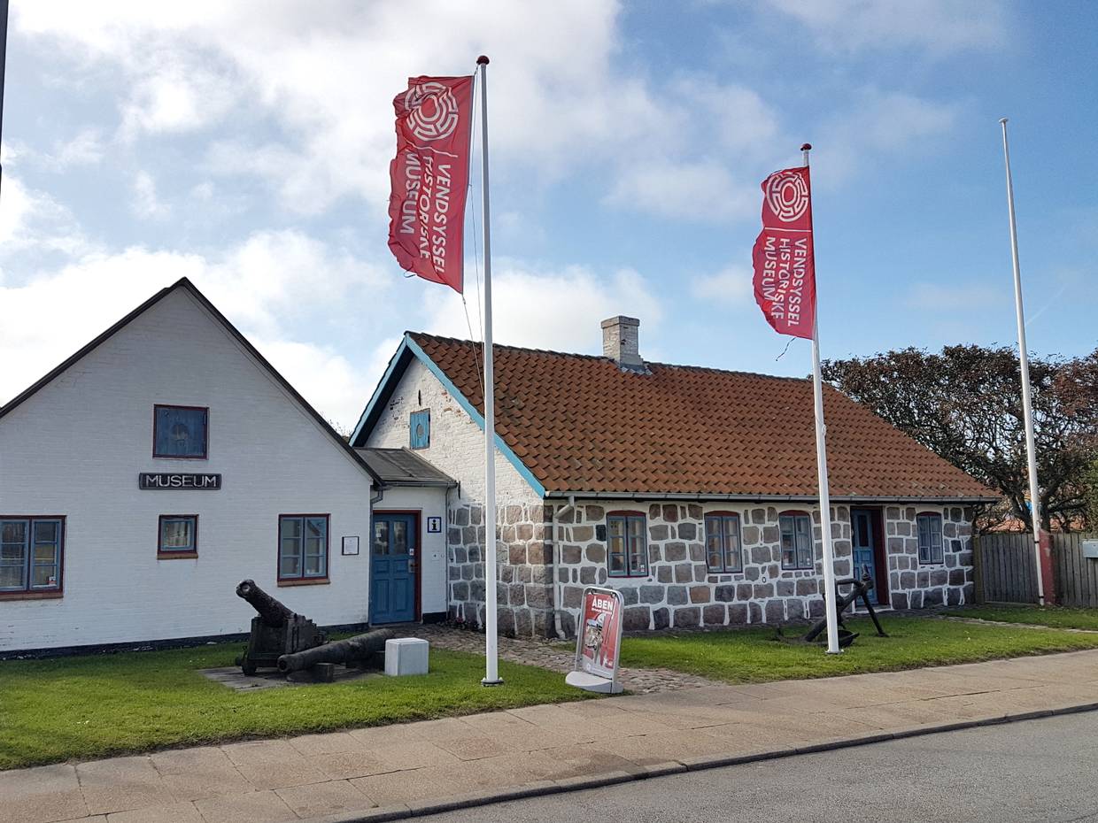 Kleines Fischerhaus mit Anbau, das als Museum genutzt wird