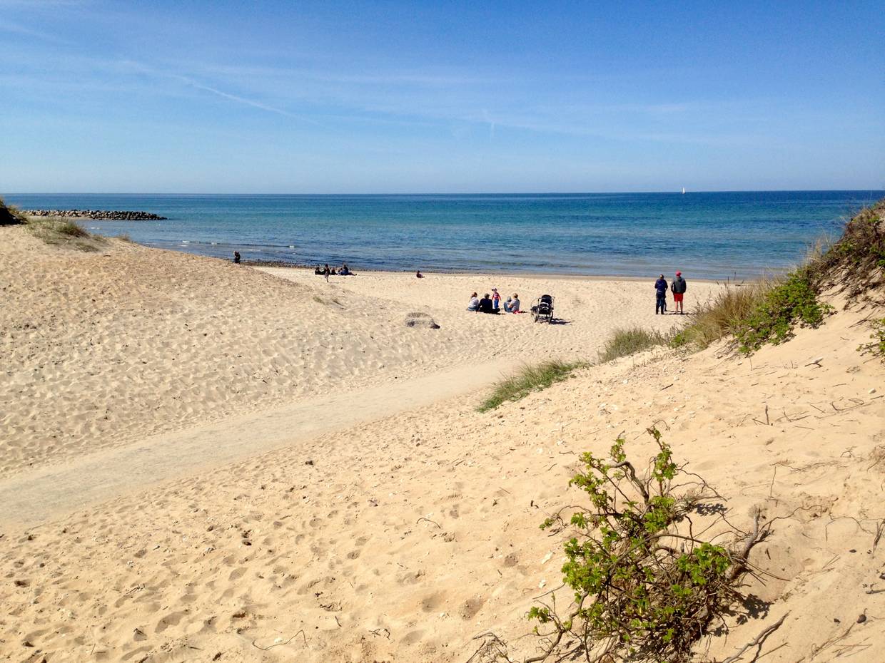 Strandzugang durch die Dünen in Liseleje