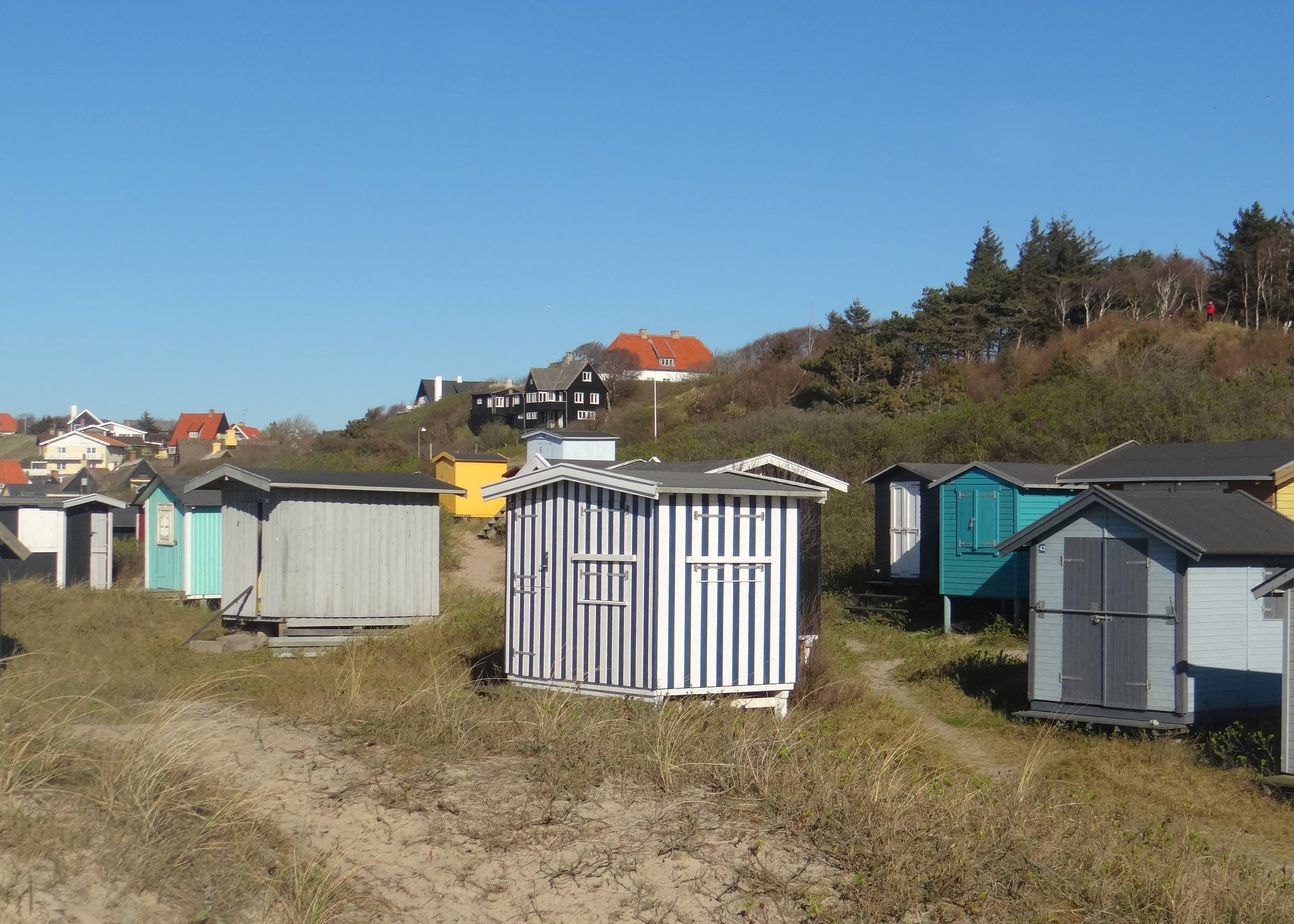 Kleine Fischerhütten am Tisvildeleje Strand