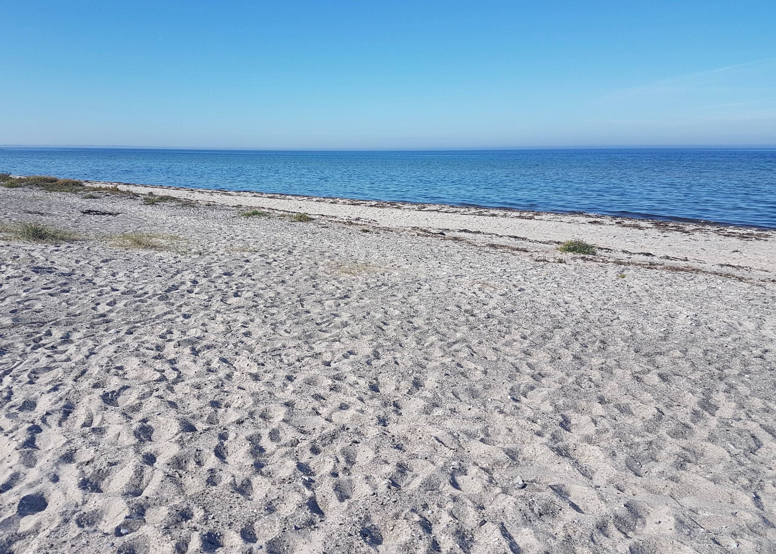 Detailbild vom Sand an einem Ostseestrand