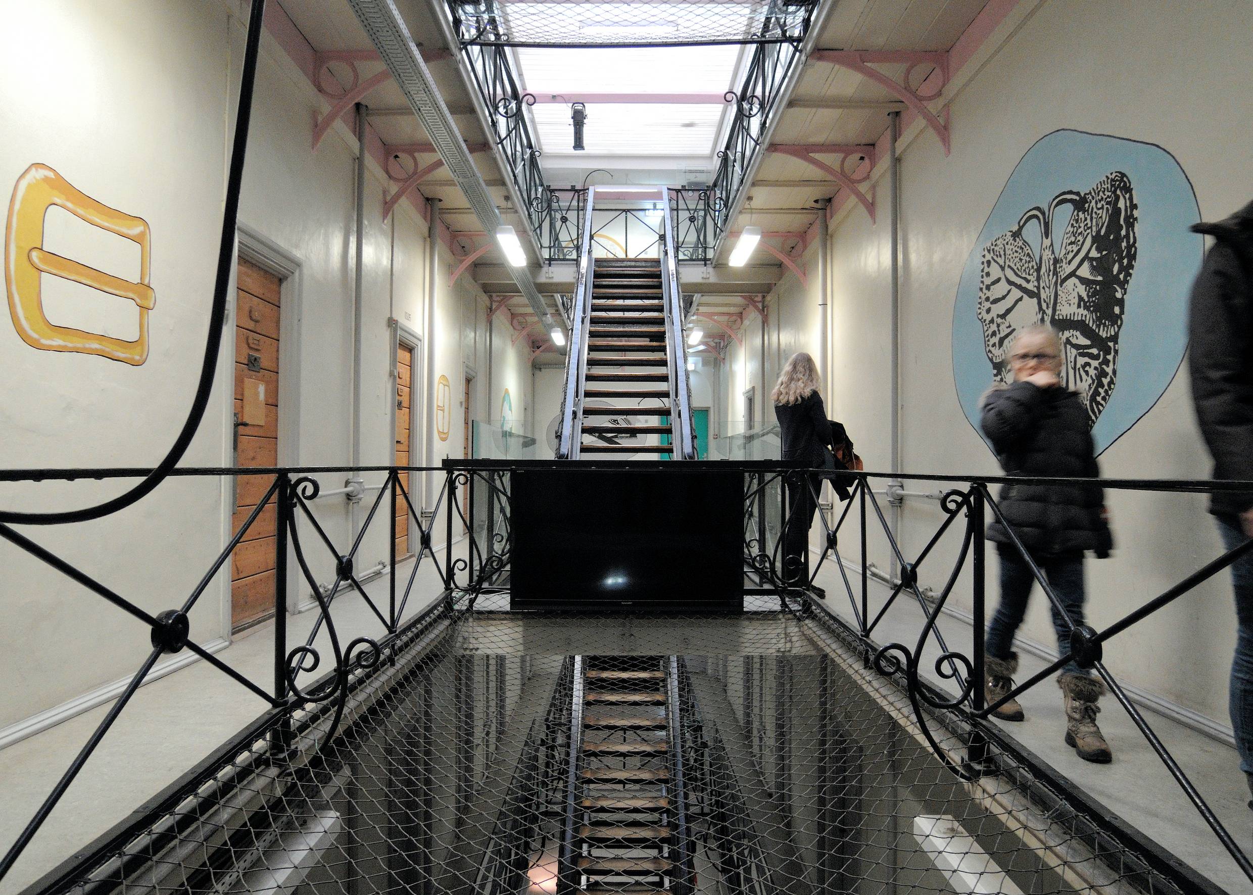 Historisches Treppenhaus im ehemaligen Gefängnis von Horsens