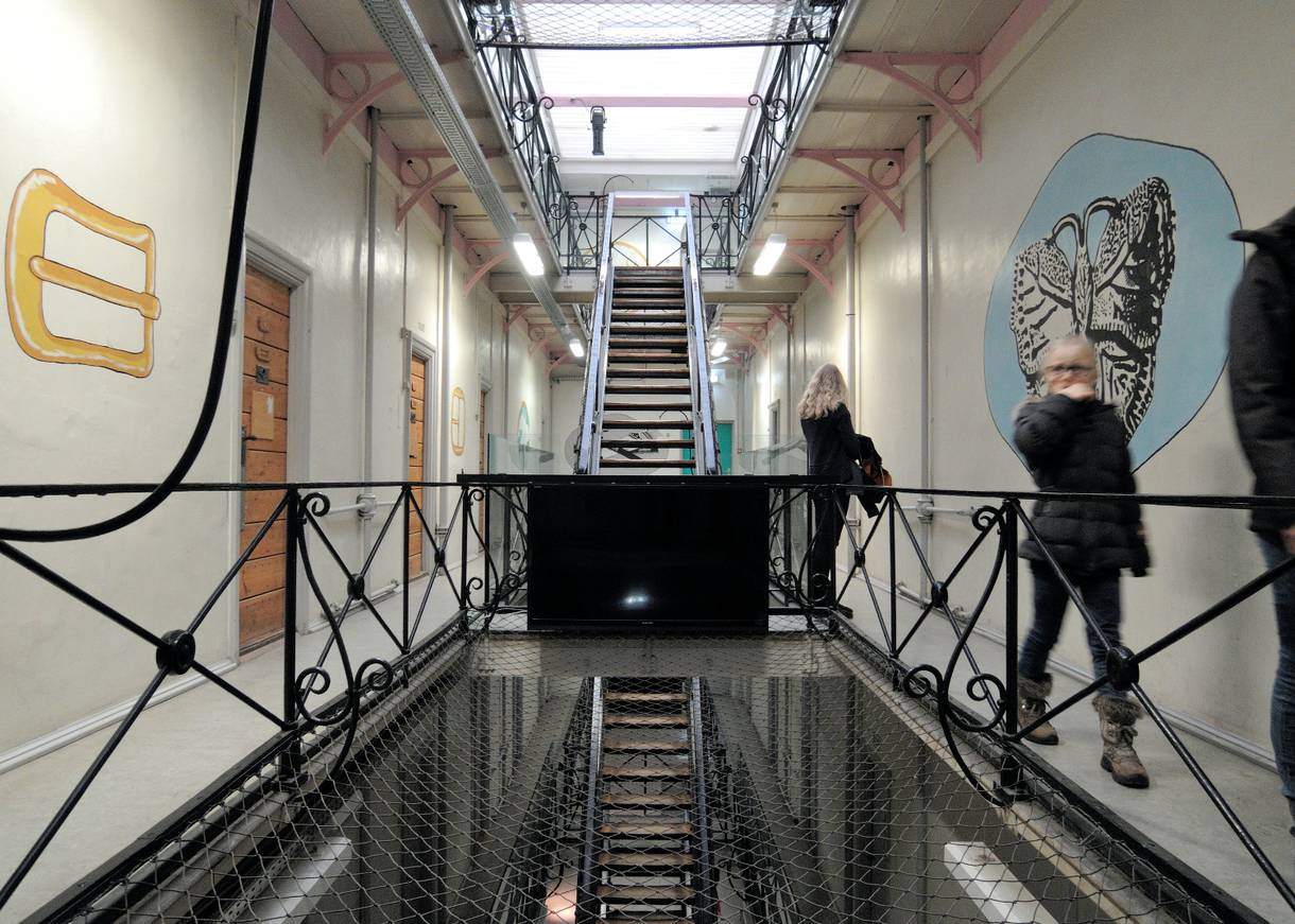 Historisches Treppenhaus im ehemaligen Gefängnis von Horsens