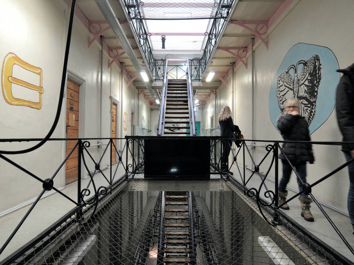 Historisches Treppenhaus im ehemaligen Gefängnis von Horsens