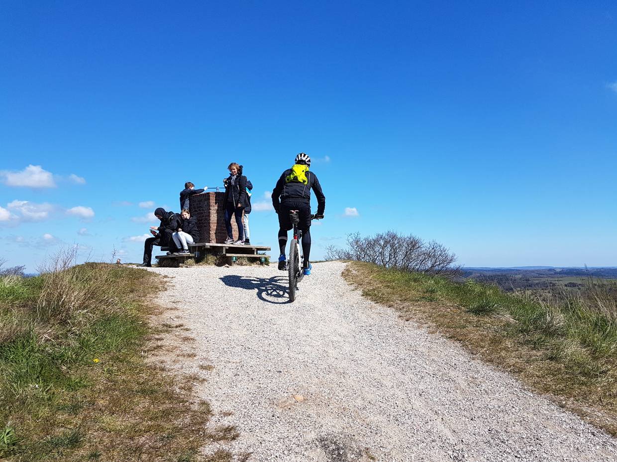 Sitzplatz auf dem Gipfel des Agri Baunehøj