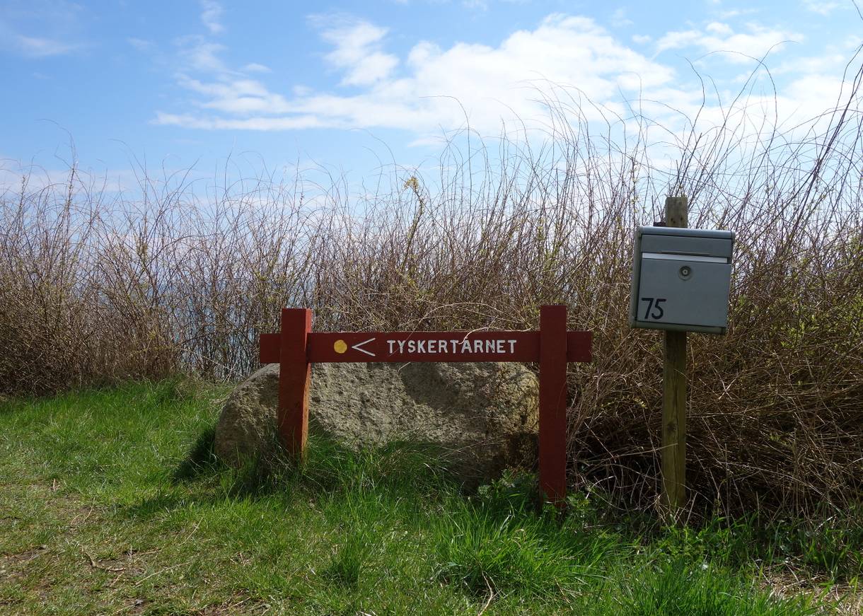 Hinweisschild zum Tyskertårbet