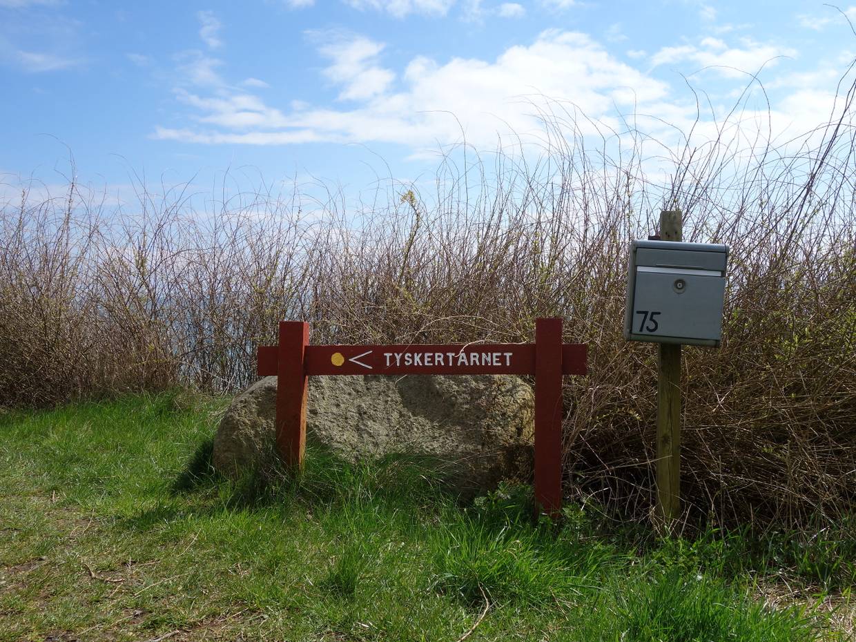 Hinweisschild zum Tyskertårbet