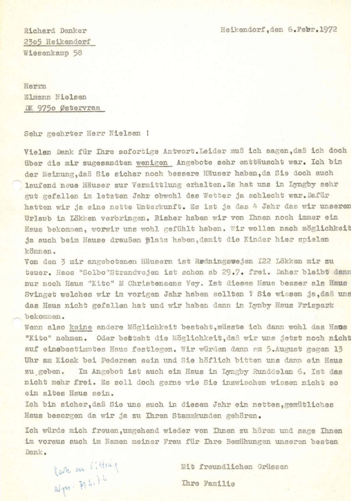 Erneute Anfrage nach Alternativen